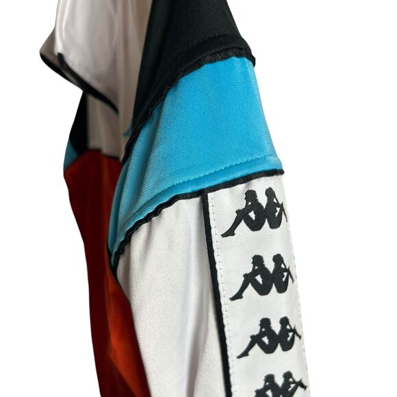 Kappa Banda Merez Men’s Red Colorblock Zip Up Track Jacket Size Small - Picture 4 of 7